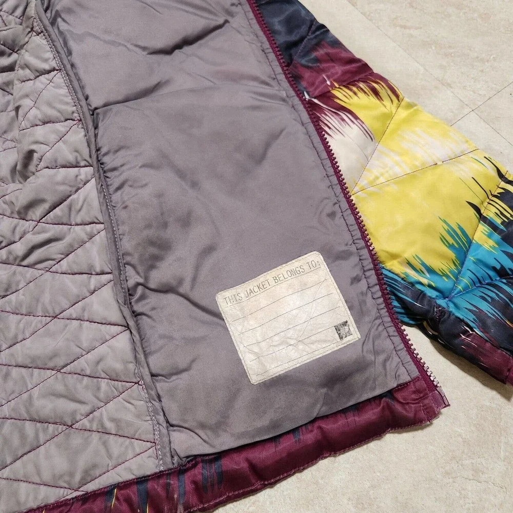 The North‎ Face Girls XL 18 Paint Splatter Multicolor Puffer 550 Quilted Jacket